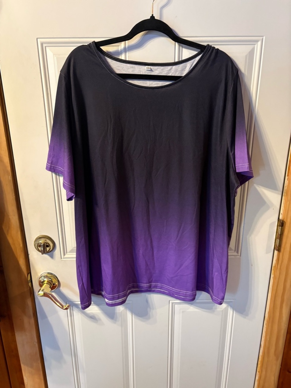 SHEIN Ombre Purple Short Sleeve Top Size 4XL